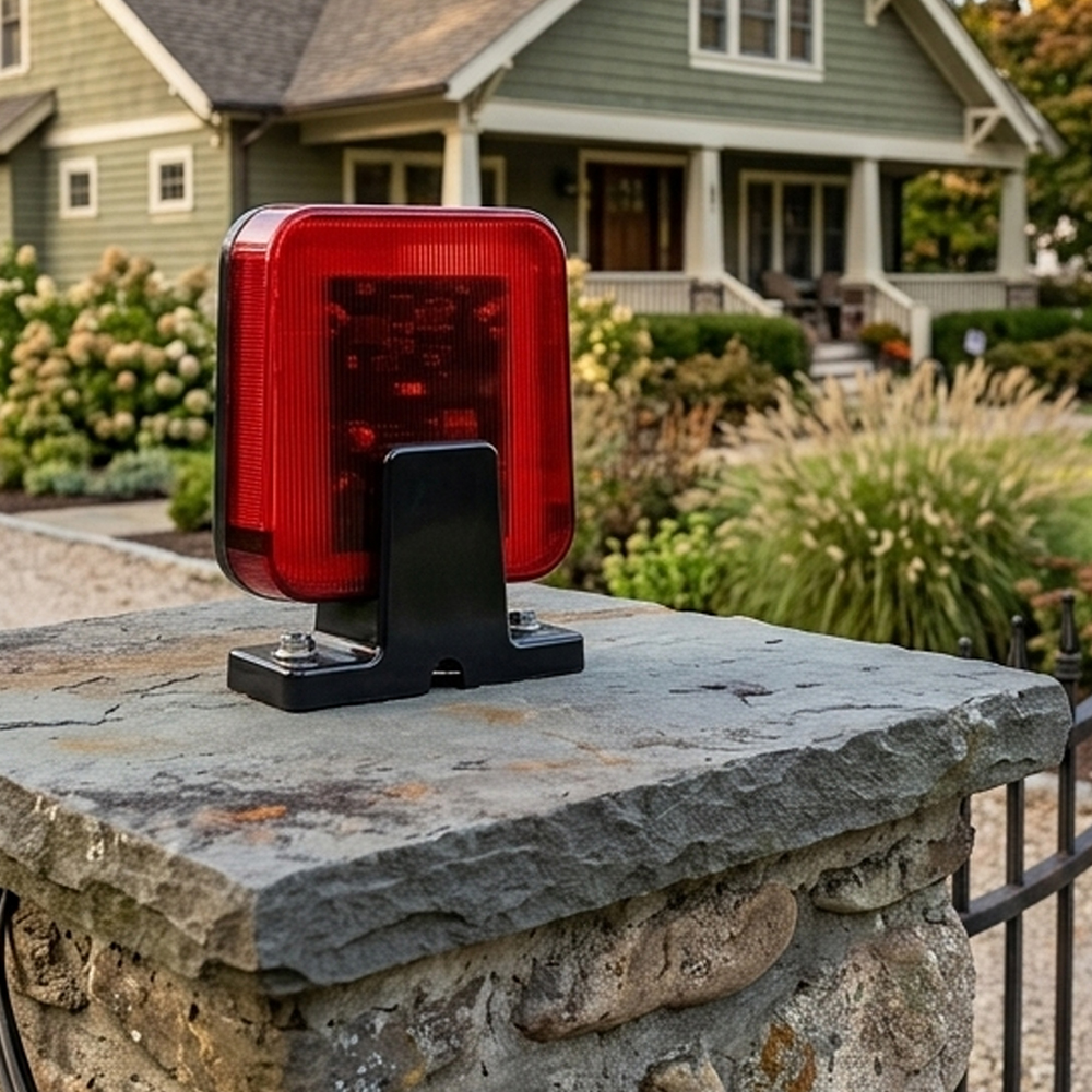 Outdoor Lighting With Outlet - LED Wall Mount Emergency Strobe Light