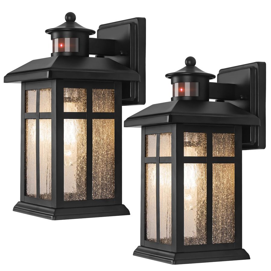 Outdoor Lighting Dusk To Dawn - Sensor Outdoor Wall Lights 2 Packs