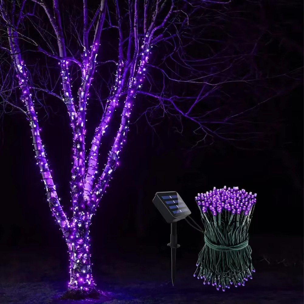 Xmas Outdoor Lighting Decorations - Solar String Light Fairy 8 Modes