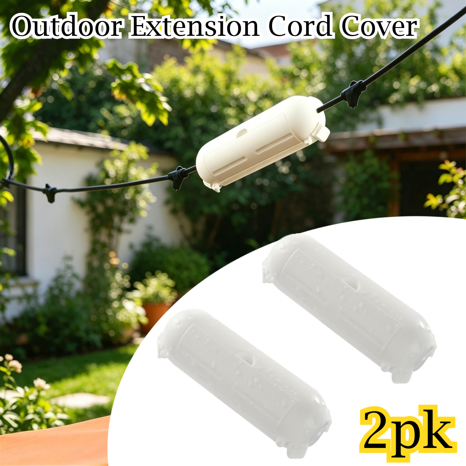 Outdoor Lighting With Outlet - 2 Pack Waterproof Outdoor Connection Box