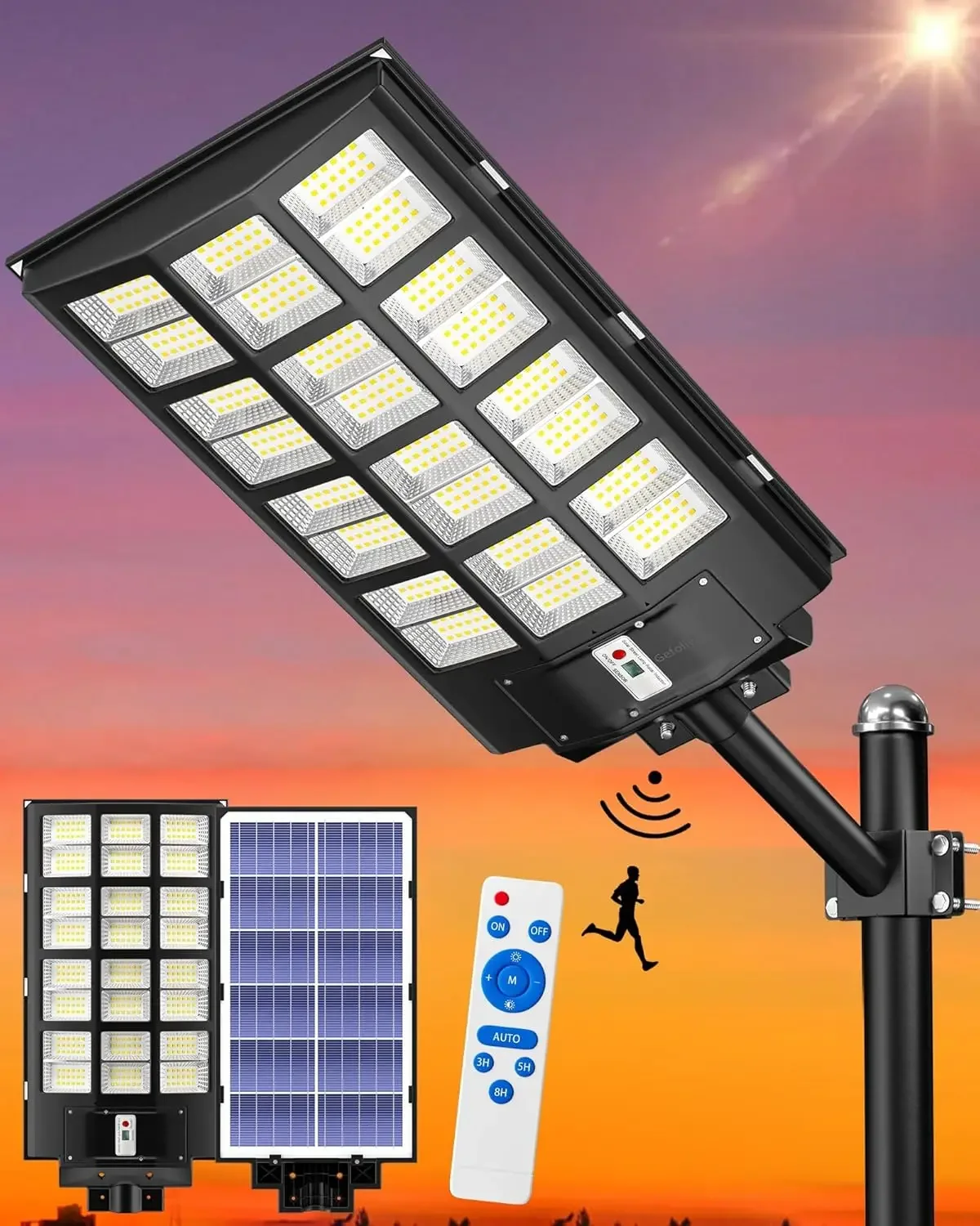 Outdoor Lighting Dusk To Dawn - BestsellerSL-6000W Solar Street Light Outdoor, Wide