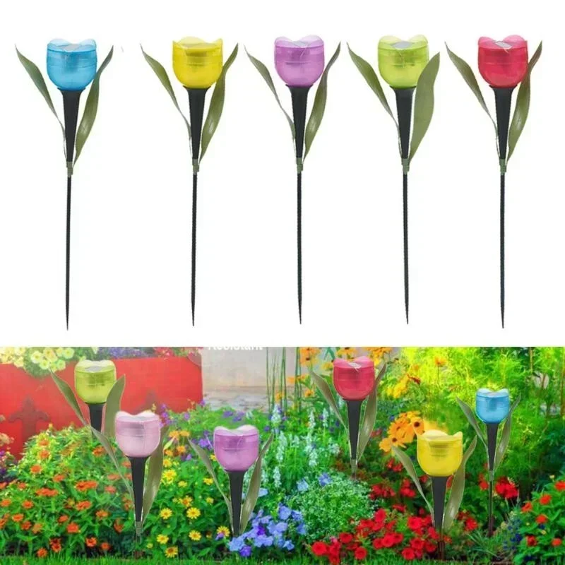 Outdoor Lighting Company - 1Pcs Garden Tulip Flower Shape LED