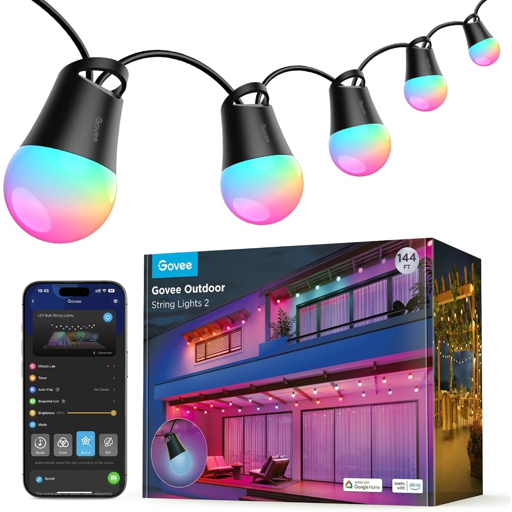 Outdoor Lighting Govee - Govee Smart Outdoor String Lights 2,