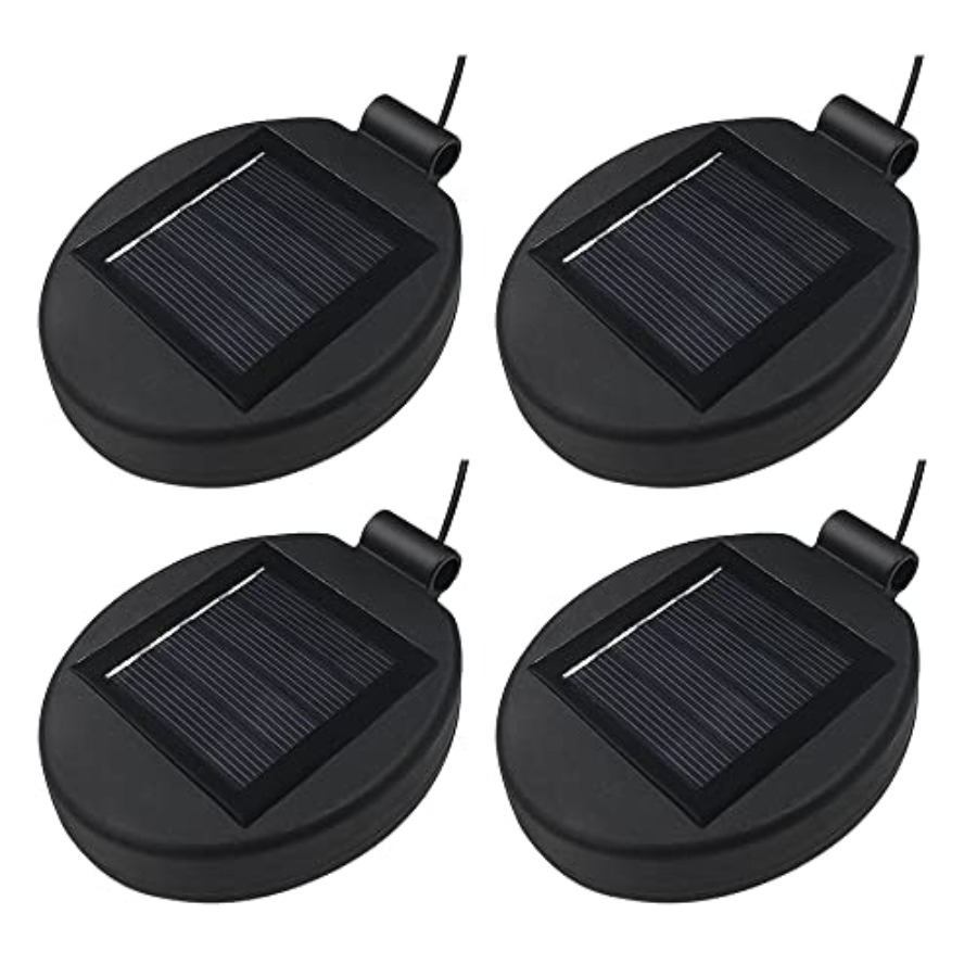 Outdoor Lighting For Patio - Solar Lantern Top LED Panel Lantern