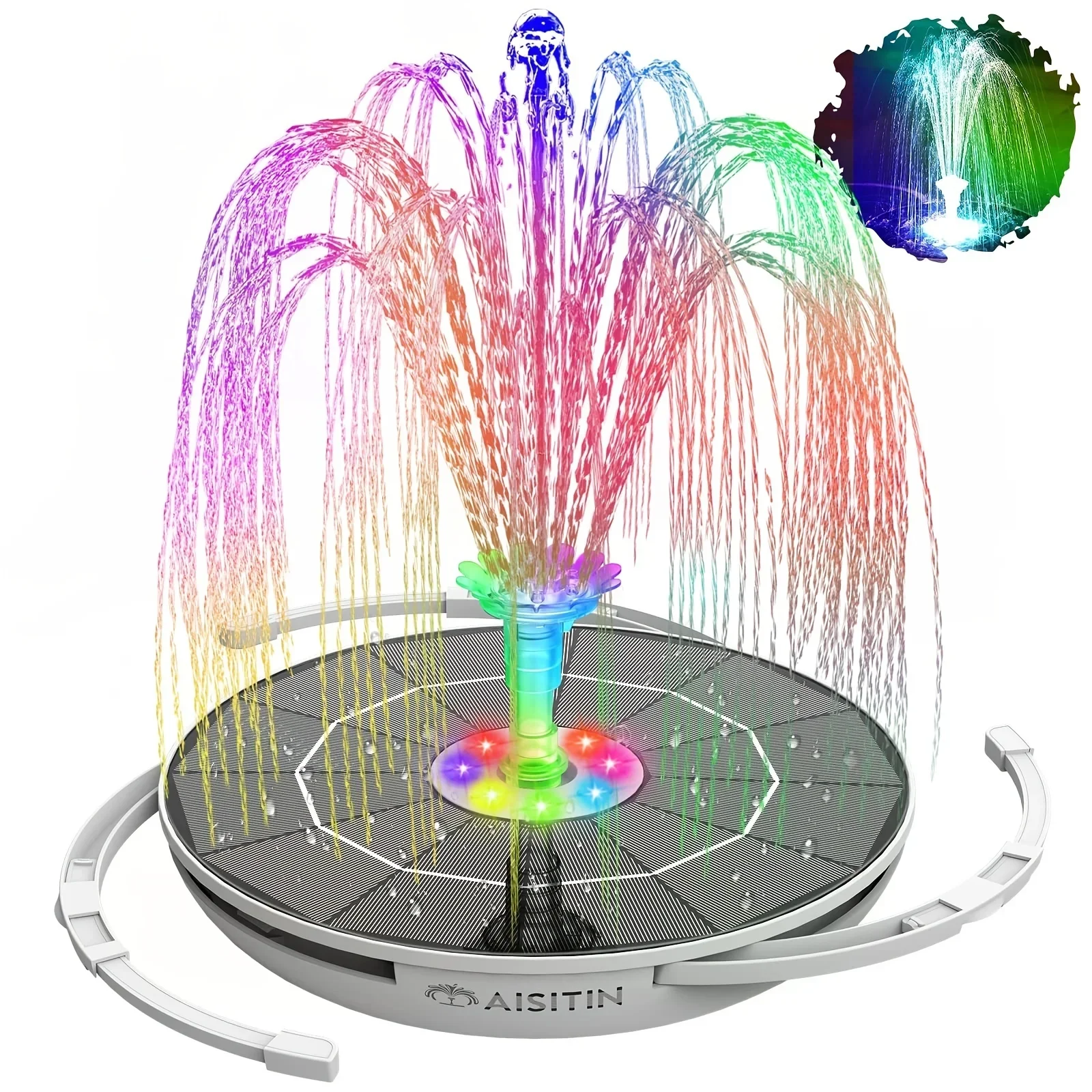 Outdoor Lighting Company - 6.5W LED Solar Fountain Pump with