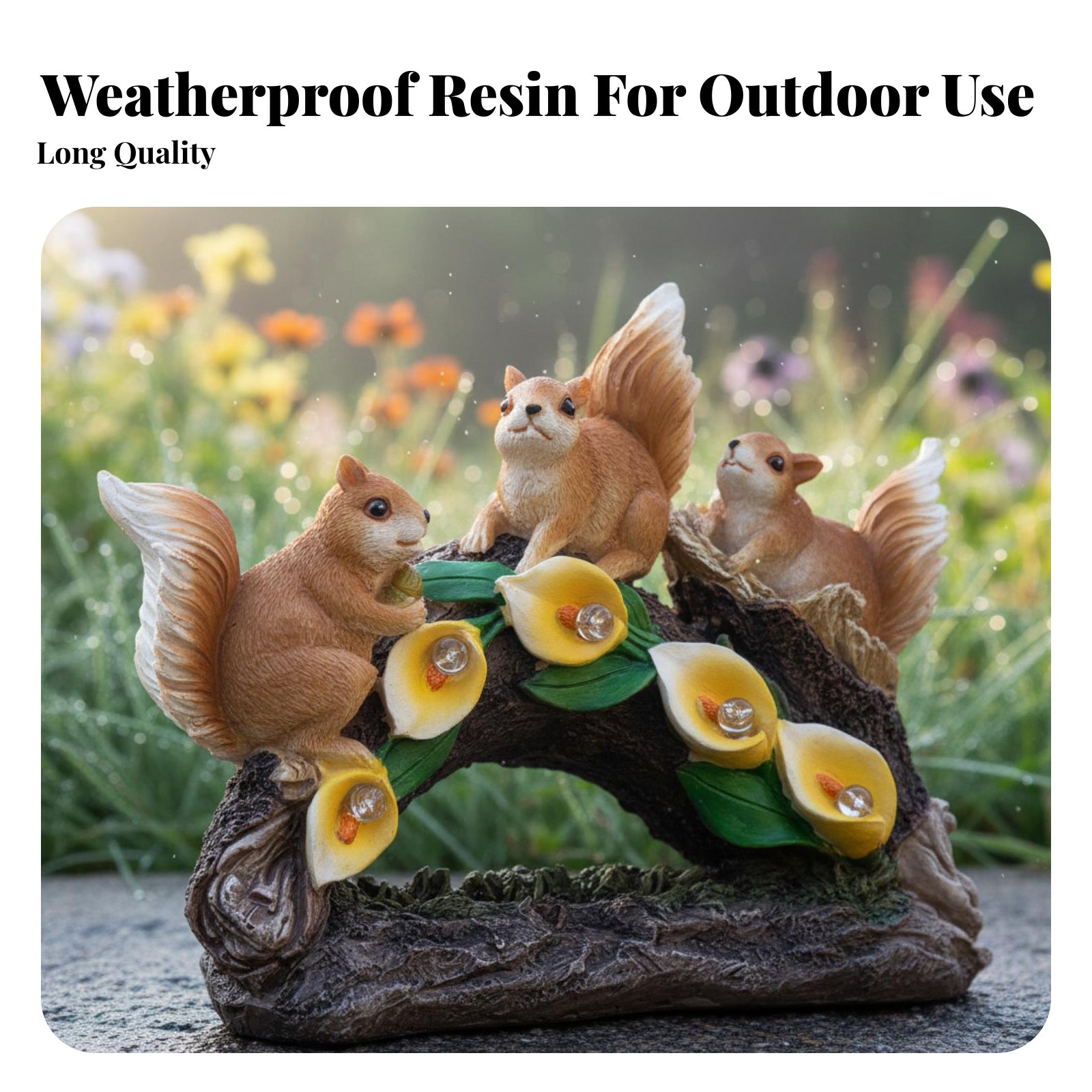 Solar Squirrel Lamp Glow Sourc - مراجعة Outdoor Lighting For Patio وسعره