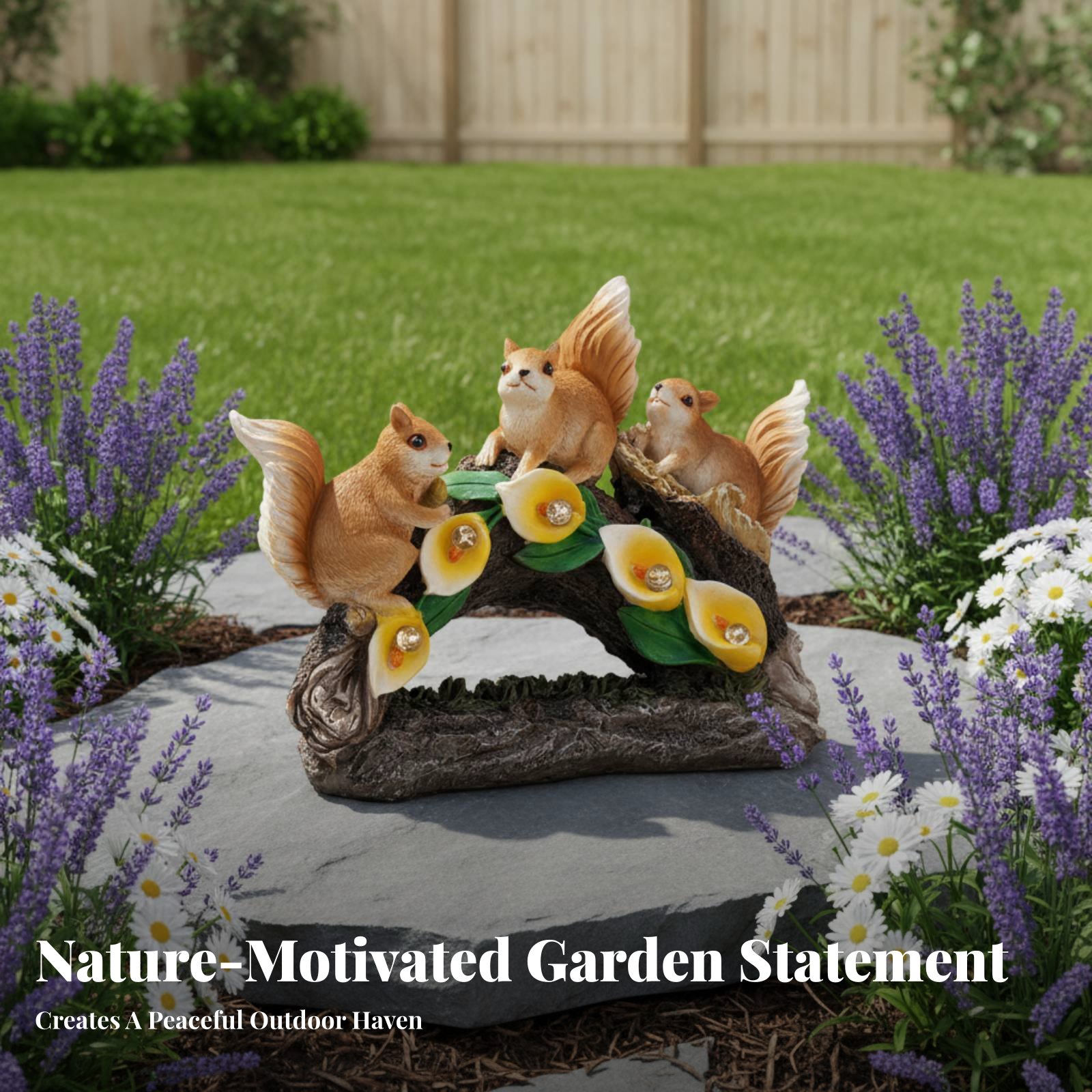 Solar Squirrel Lamp Glow Sourc - مراجعة Outdoor Lighting For Patio وسعره