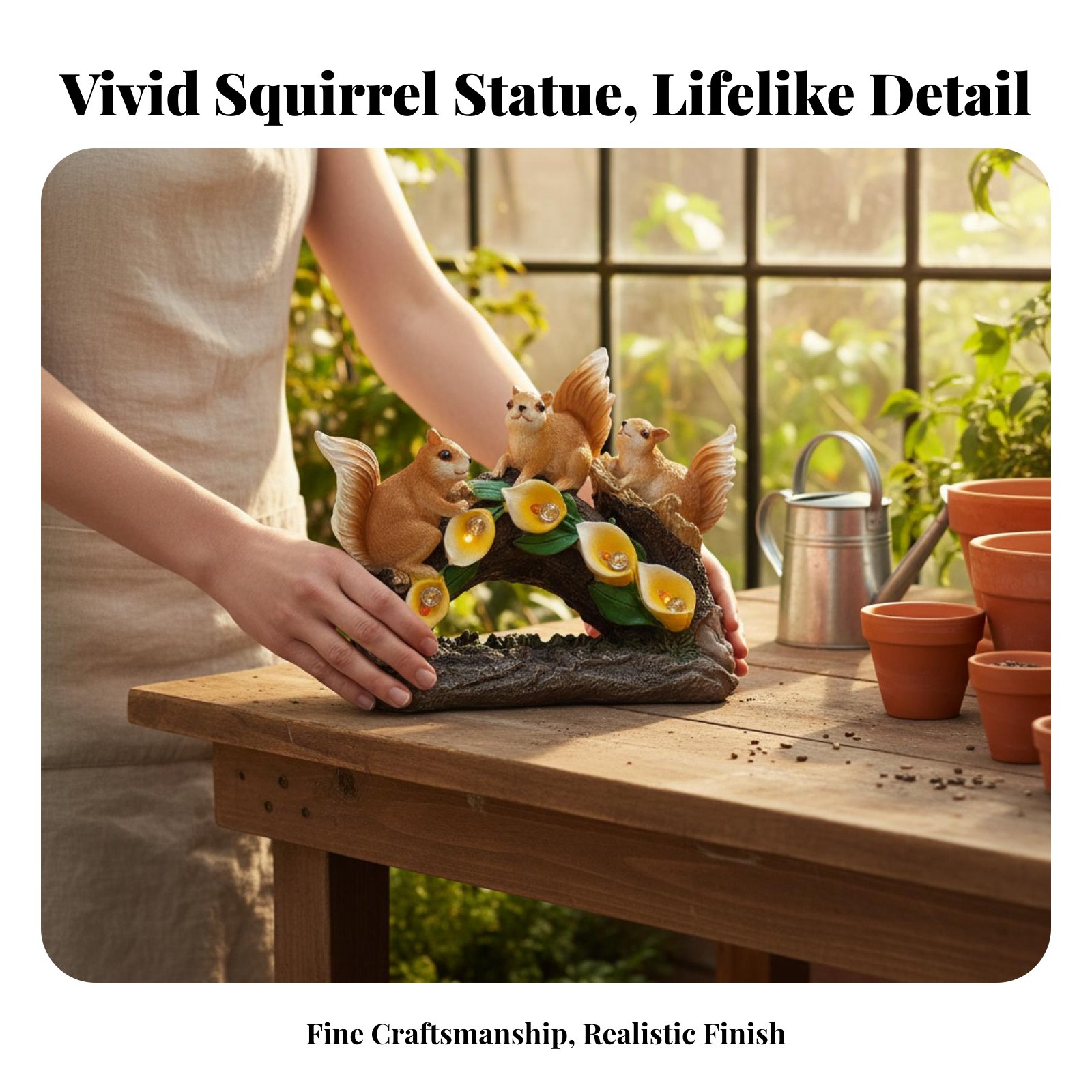 Solar Squirrel Lamp Glow Sourc - مراجعة Outdoor Lighting For Patio وسعره