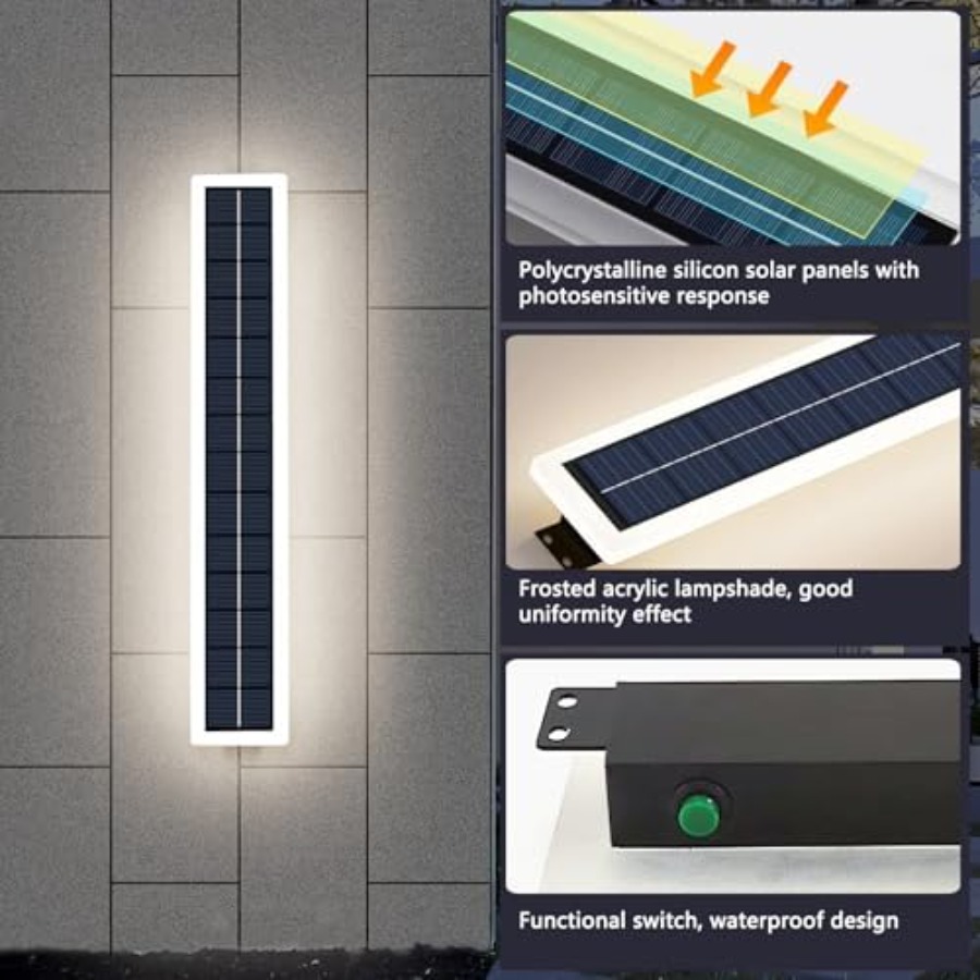 Solar Wall Lights Outdoor Wate - مراجعة Outdoor Lighting Dusk To Dawn وسعره