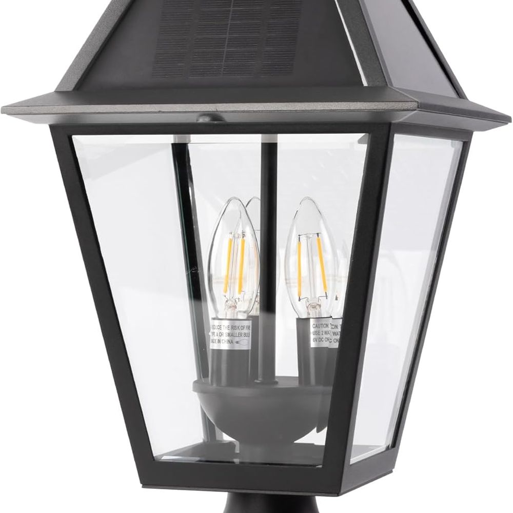 Outdoor Solar Lamp Post Light  - مراجعة Outdoor Lighting Dusk To Dawn وسعره