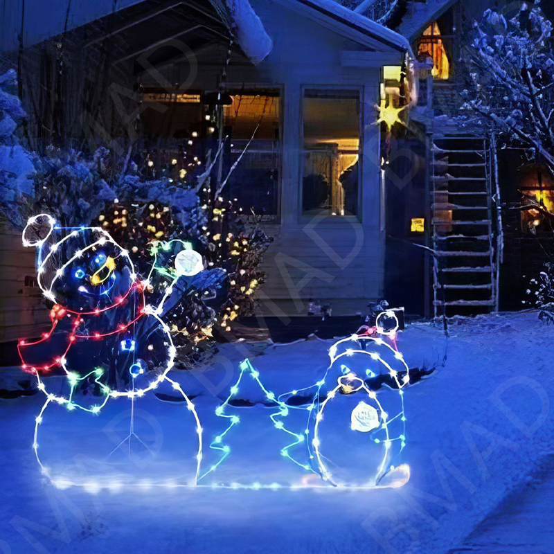 Animated Snowball Light LED Gl - مراجعة Xmas Outdoor Lighting Decorations وسعره