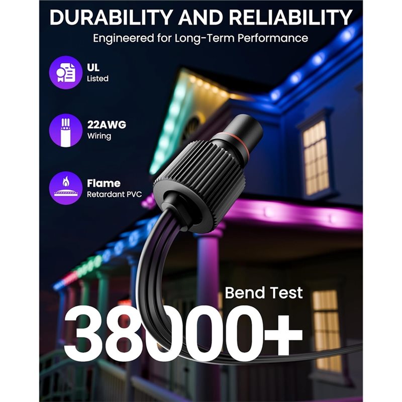 A03F-Extension Cable(16FT) Cor - مراجعة Outdoor Lighting Govee وسعره