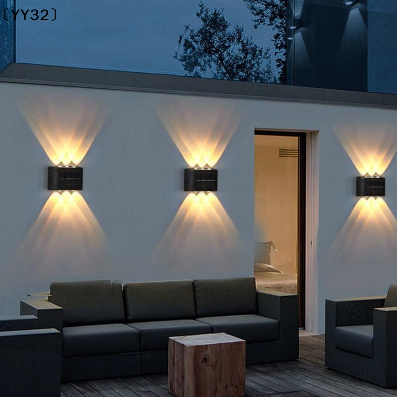 4-10 LED Solar Lamp Outdoor Wa - مراجعة Outdoor Lighting With Outlet وسعره