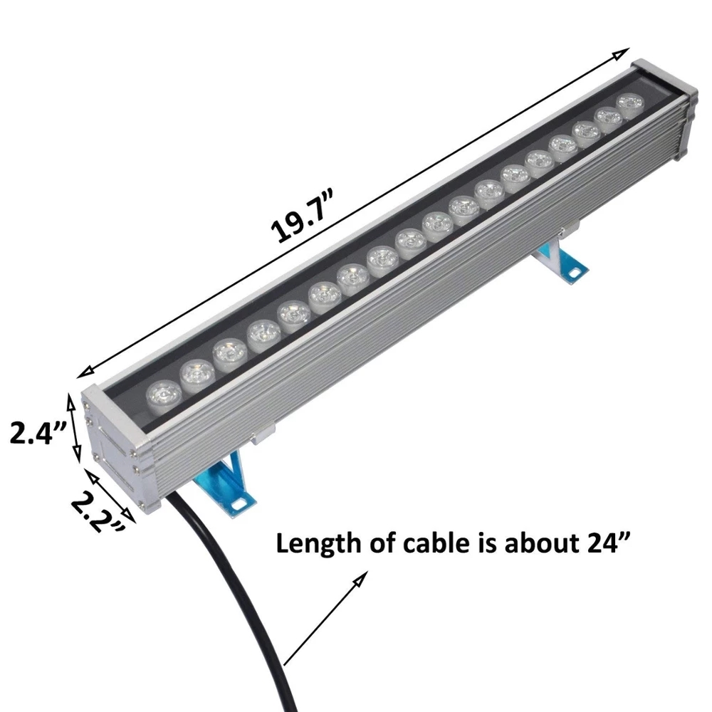 12w 50cm LED Wall Washer Light - مراجعة Outdoor Lighting With Outlet وسعره