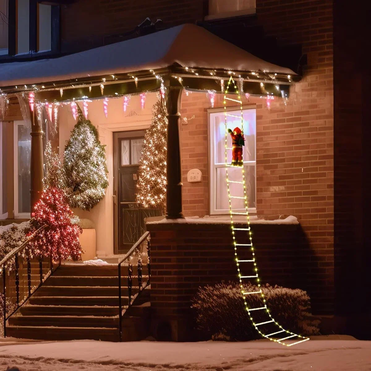 LED Ladder Light for Santa Cla - مراجعة Xmas Outdoor Lighting Decorations وسعره