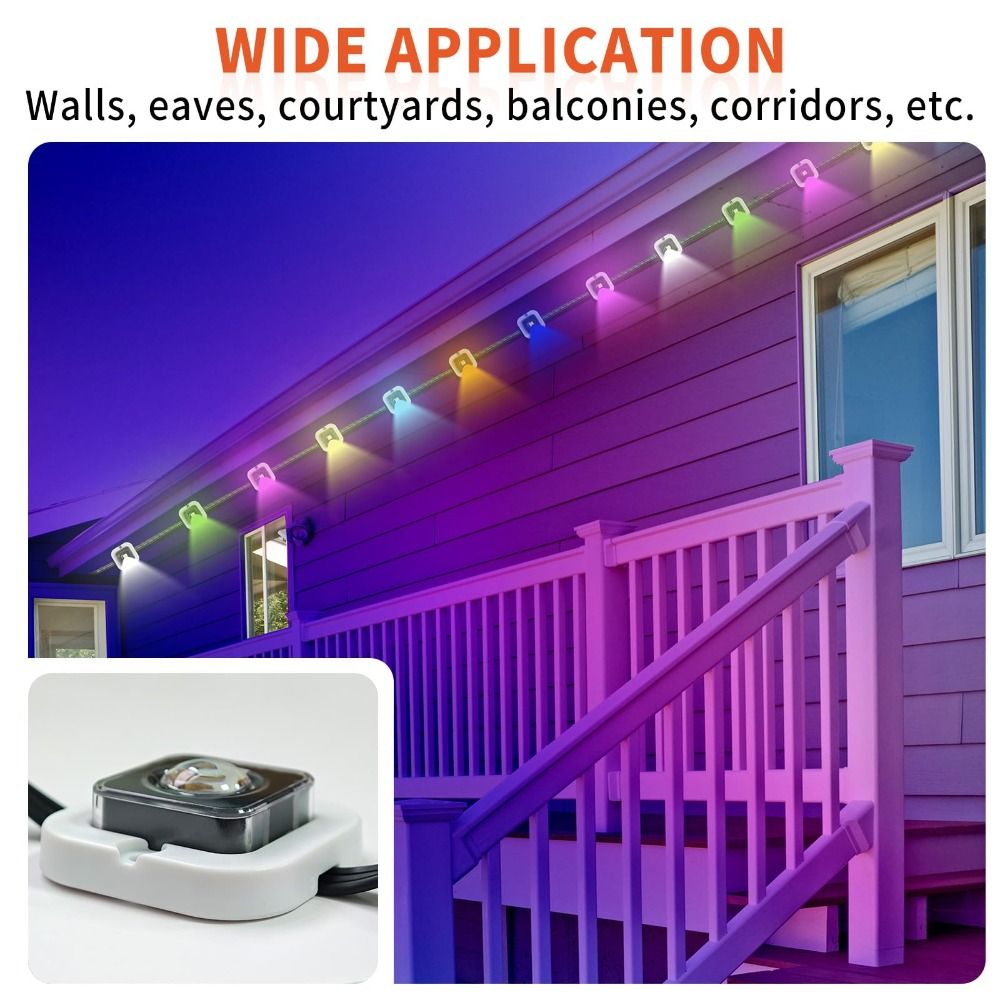 5pcs Weather Resistant LED Bra - مراجعة Outdoor Lighting Govee وسعره