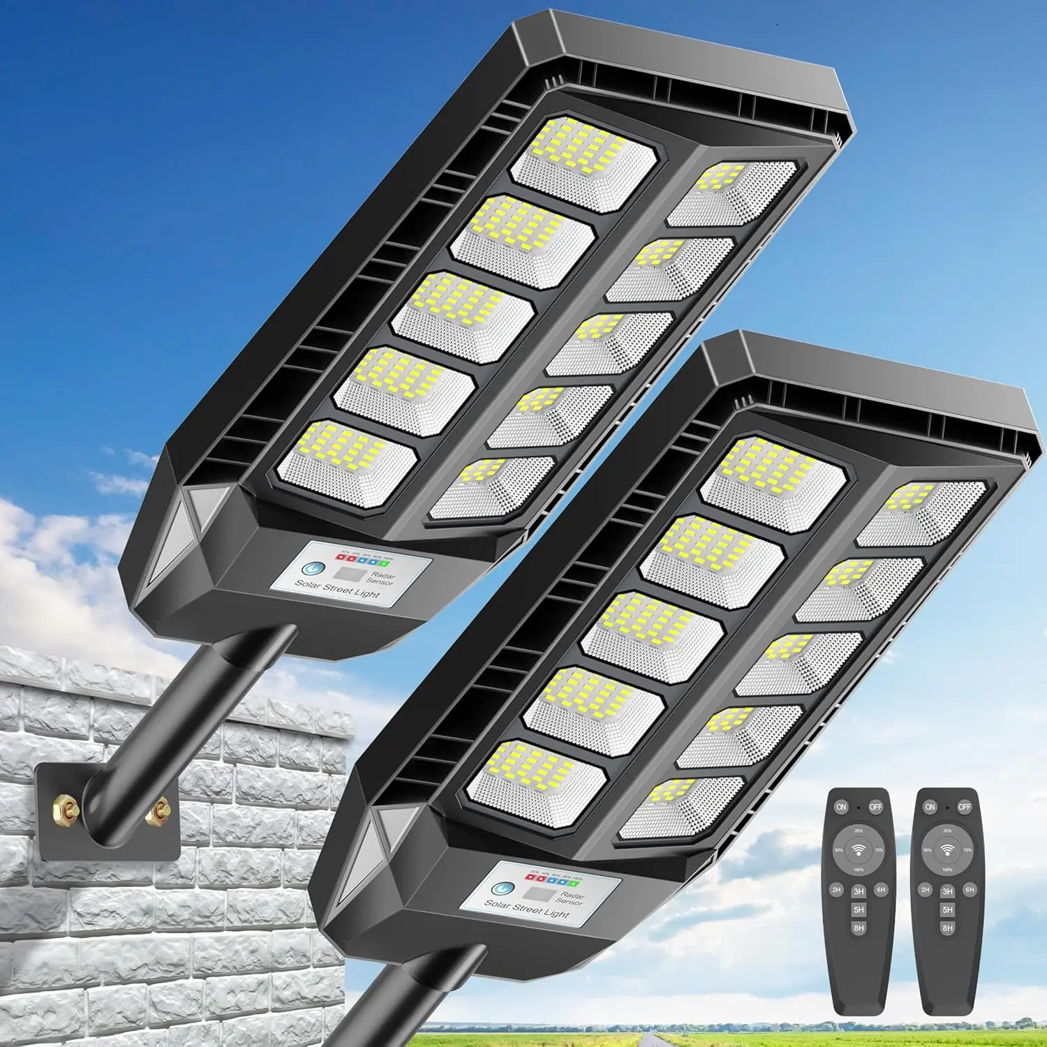 Solar Lights Outdoor, IP66 Wat - مراجعة Outdoor Lighting Dusk To Dawn وسعره