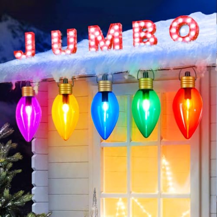 11Feet 5 LED Super Jumbo Chris - مراجعة Xmas Outdoor Lighting Decorations وسعره