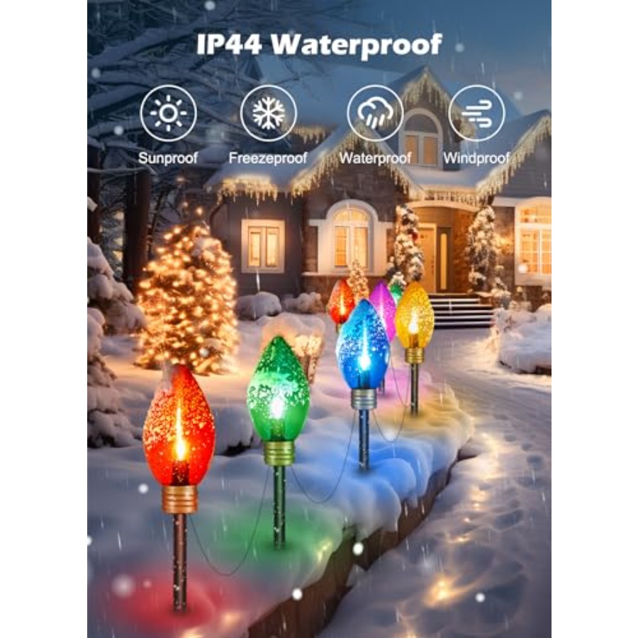 11Feet 5 LED Super Jumbo Chris - مراجعة Xmas Outdoor Lighting Decorations وسعره