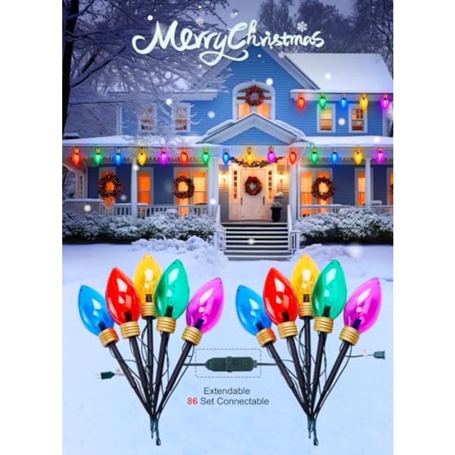 11Feet 5 LED Super Jumbo Chris - مراجعة Xmas Outdoor Lighting Decorations وسعره