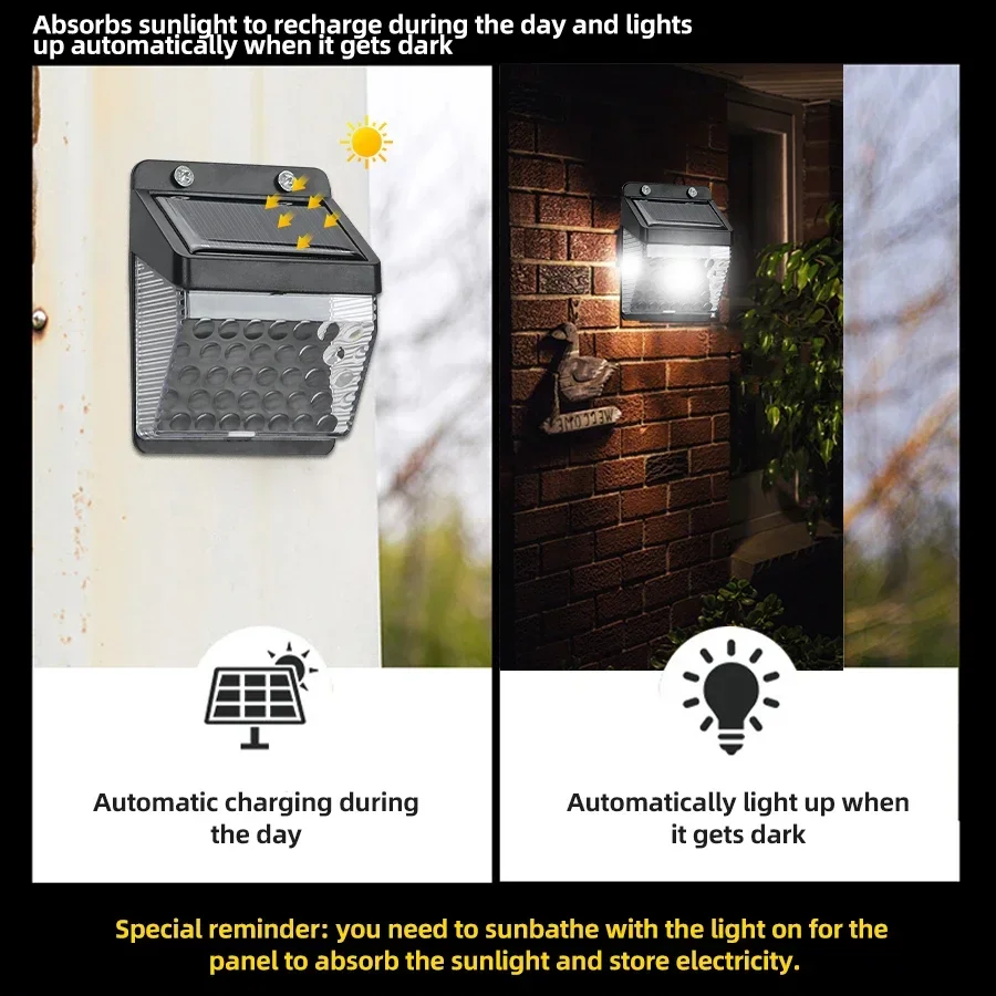 LED Solar Light PIR Motion Sen - مراجعة Outdoor Lighting Lamps وسعره
