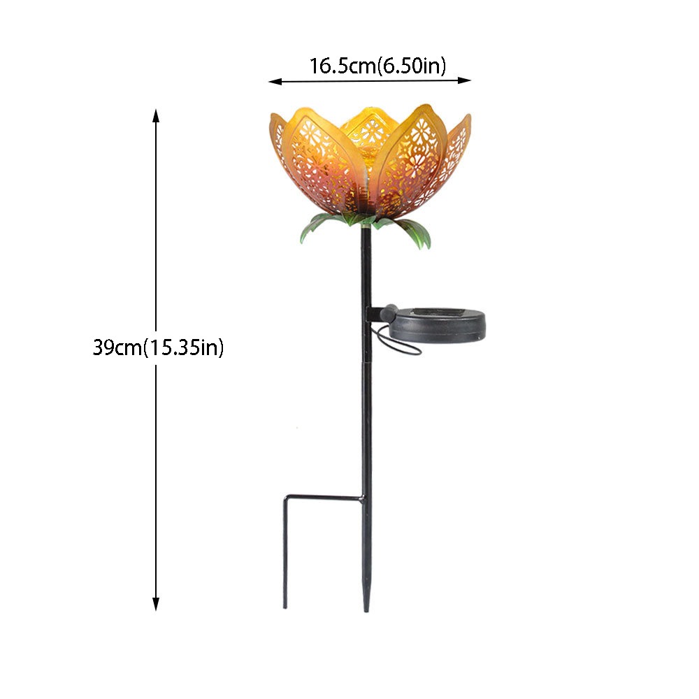 Lotus Shaped Solar Powered Lam - مراجعة Outdoor Lighting Ground Fixtures وسعره