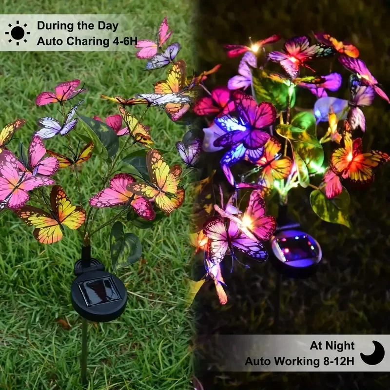 Solar LED Butterfly Garden Lig - مراجعة Outdoor Lighting Company وسعره