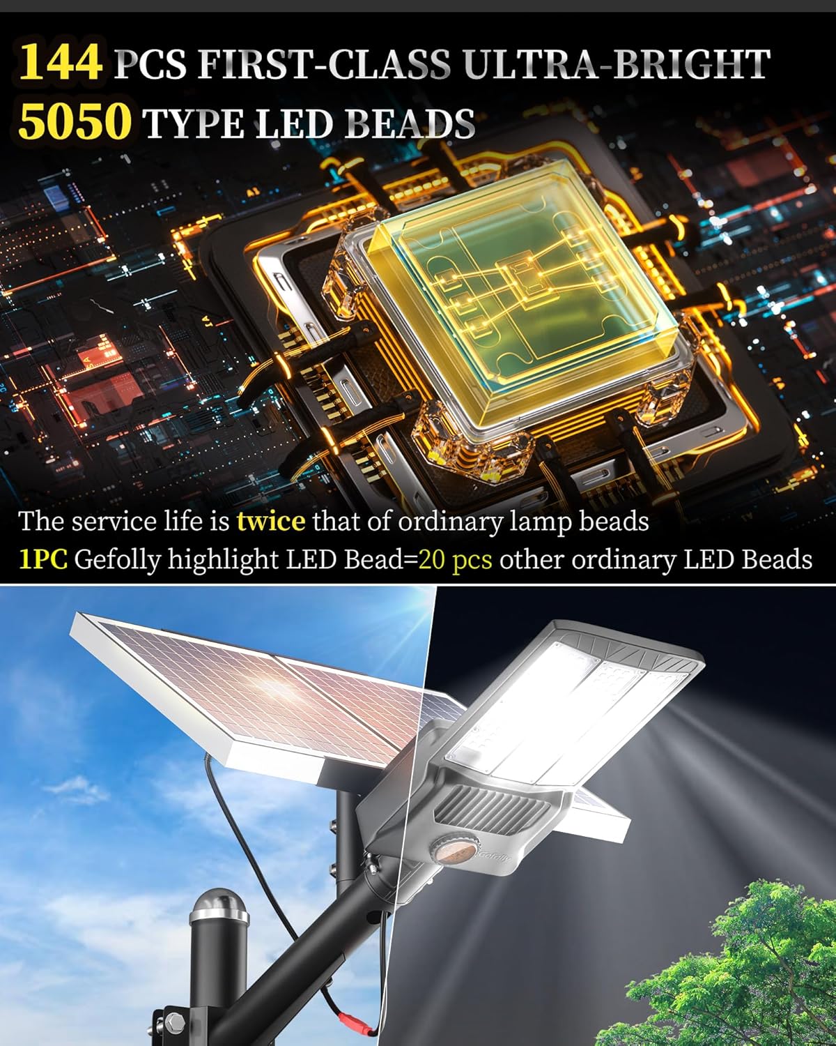 Solar Street Lights Outdoor, C - مراجعة Outdoor Lighting Dusk To Dawn وسعره