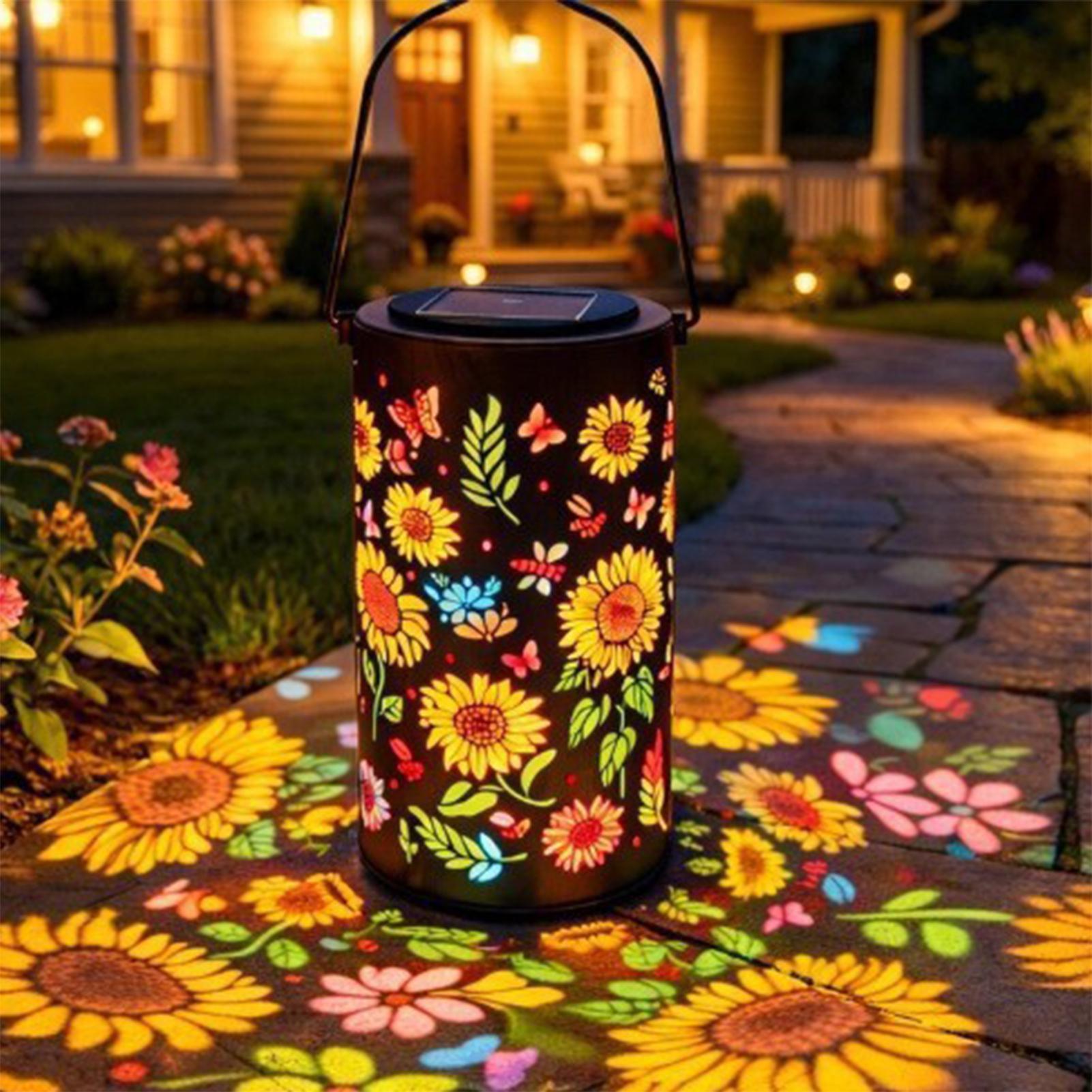Sunflower Solar Lantern Weathe - مراجعة Outdoor Lighting For Patio وسعره