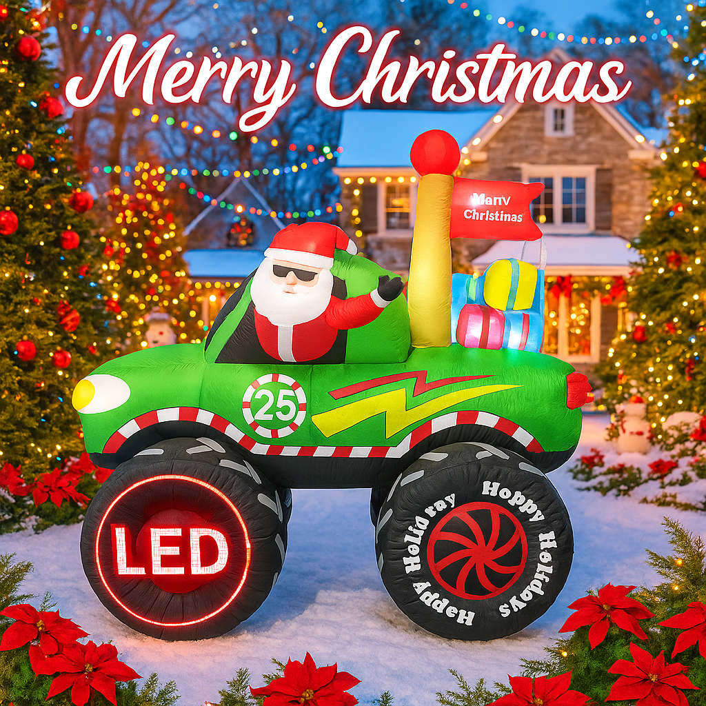 5.91FT Giant Outdoor Decoratio - مراجعة Xmas Outdoor Lighting Decorations وسعره