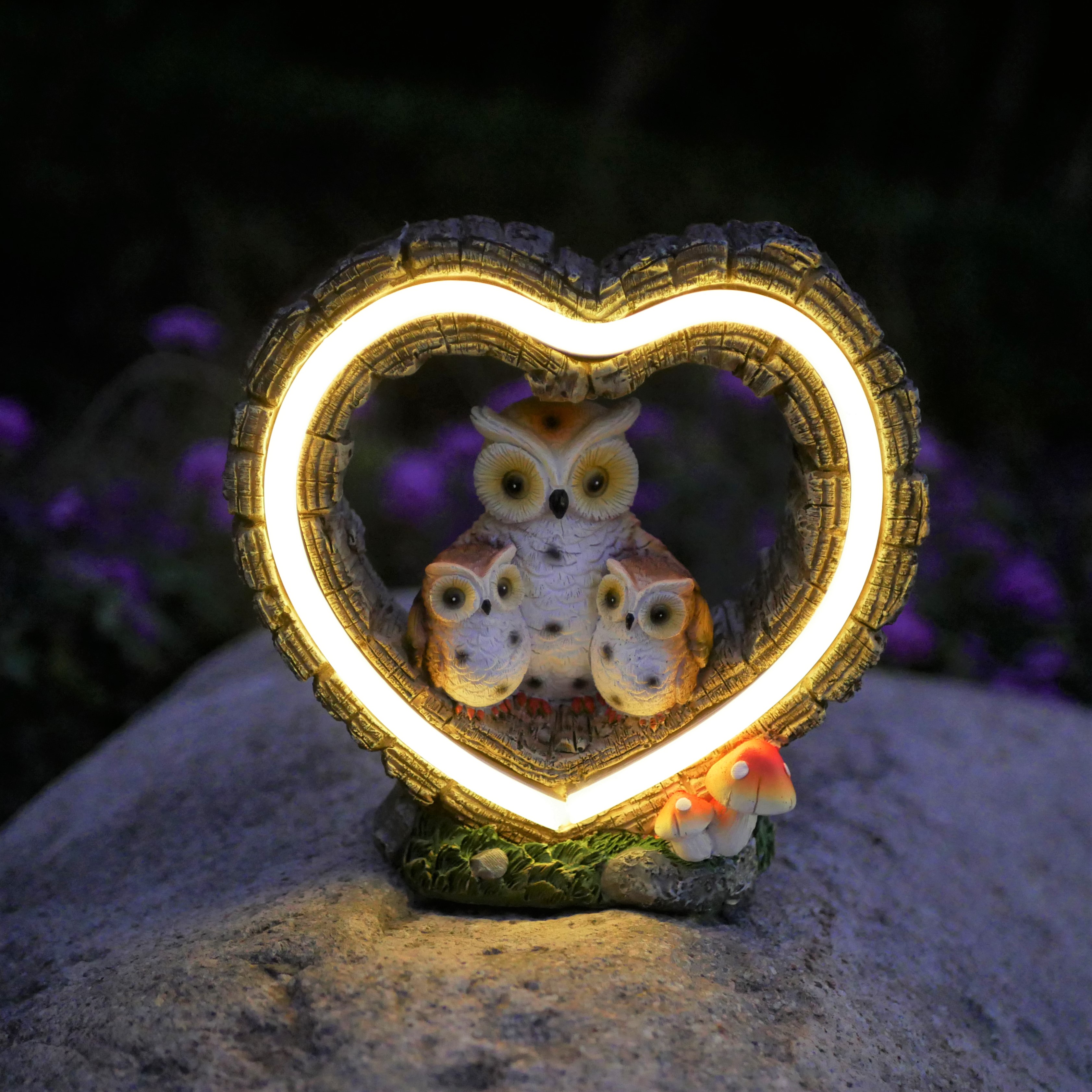 1Pc Solar-Powered Light, Heart - مراجعة Outdoor Lighting For Patio وسعره