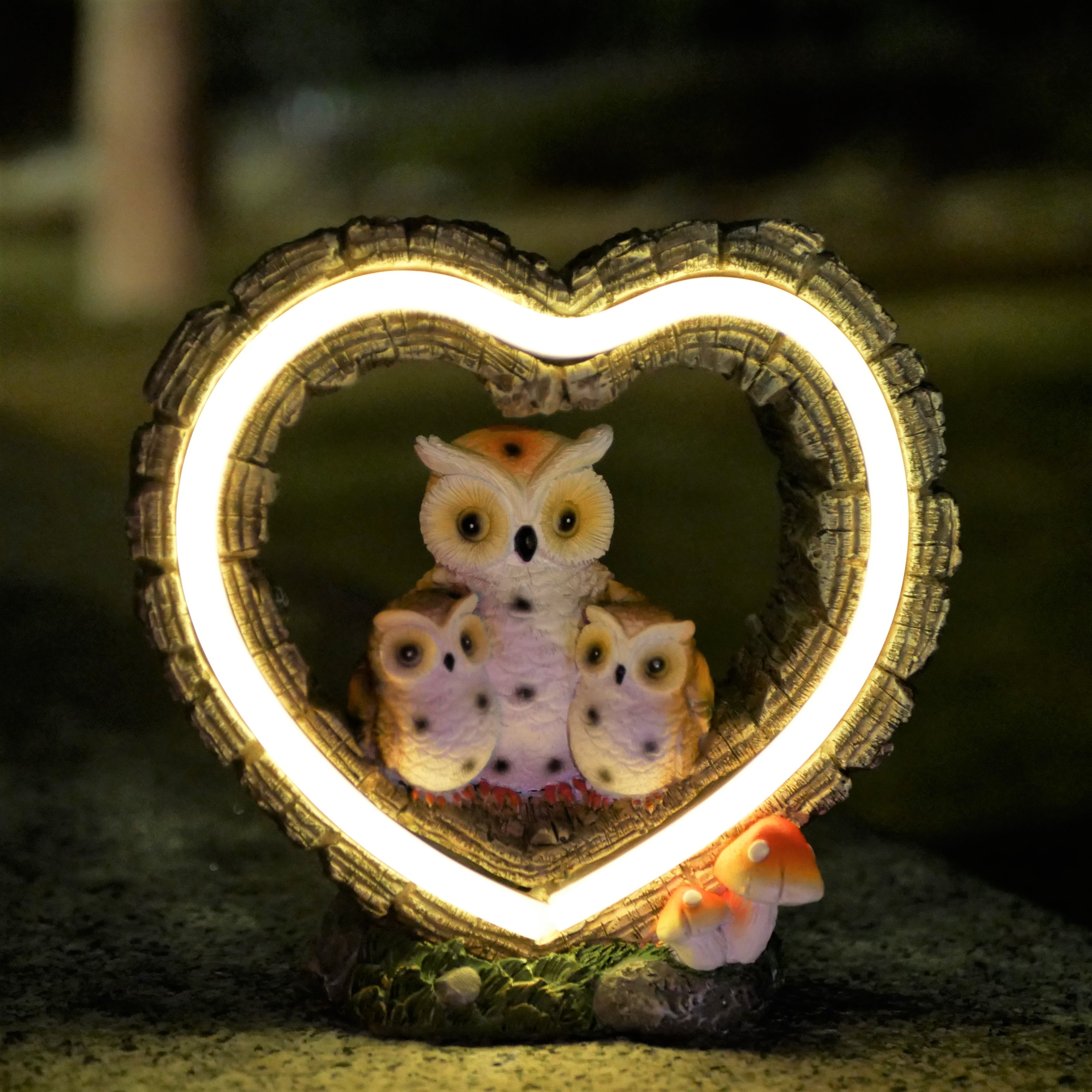 1Pc Solar-Powered Light, Heart - مراجعة Outdoor Lighting For Patio وسعره