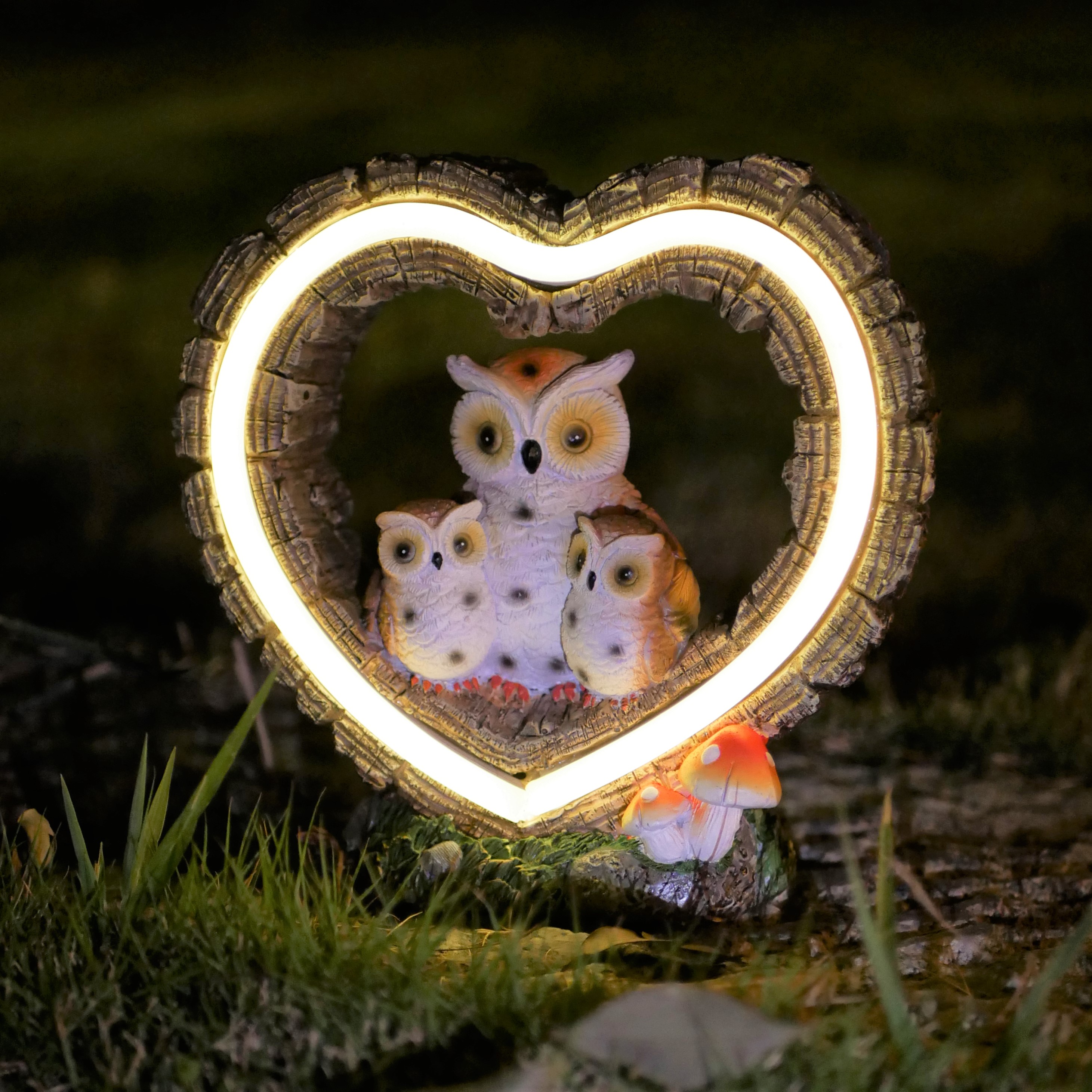 1Pc Solar-Powered Light, Heart - مراجعة Outdoor Lighting For Patio وسعره