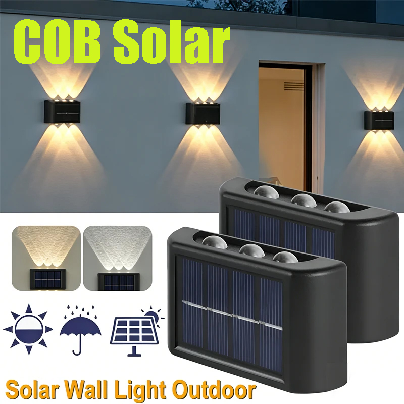 COB Solar Wall Lamp Outdoor Wa - مراجعة Outdoor Lighting Lamps وسعره