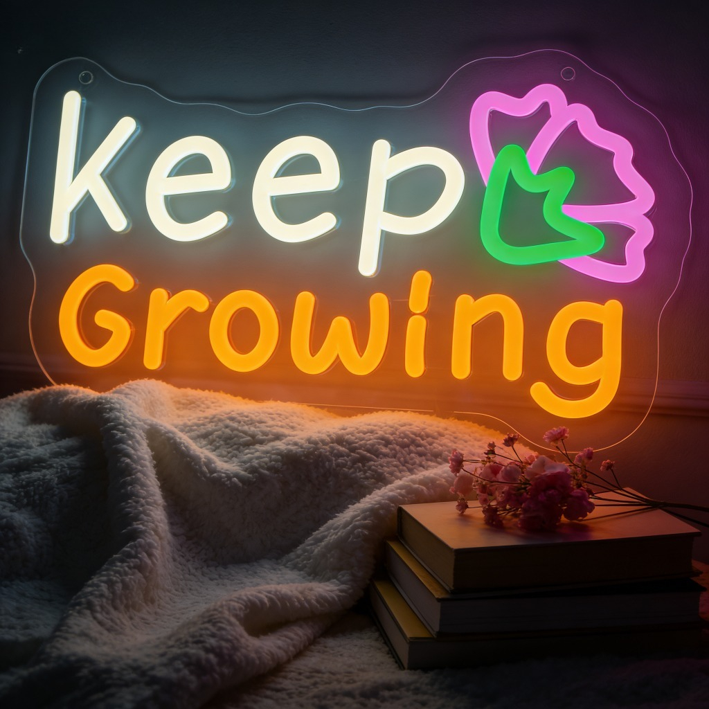 Keep Growing Motivational LED  - مراجعة Outdoor Lighting Quotes وسعره