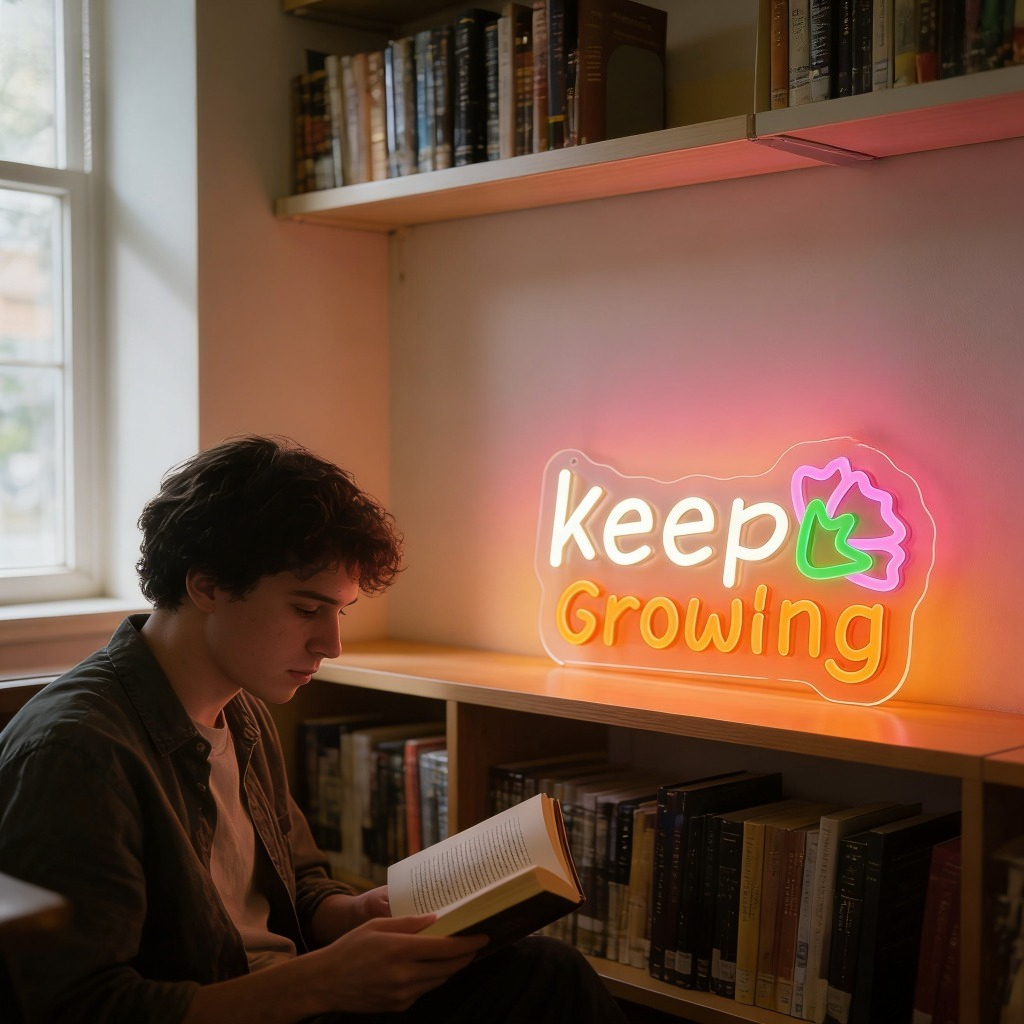 Keep Growing Motivational LED  - مراجعة Outdoor Lighting Quotes وسعره