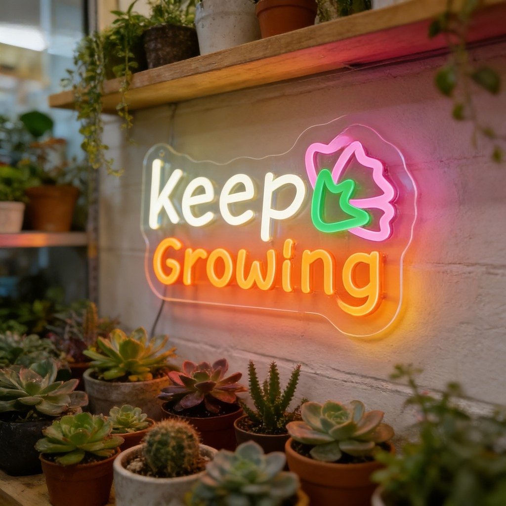 Keep Growing Motivational LED  - مراجعة Outdoor Lighting Quotes وسعره