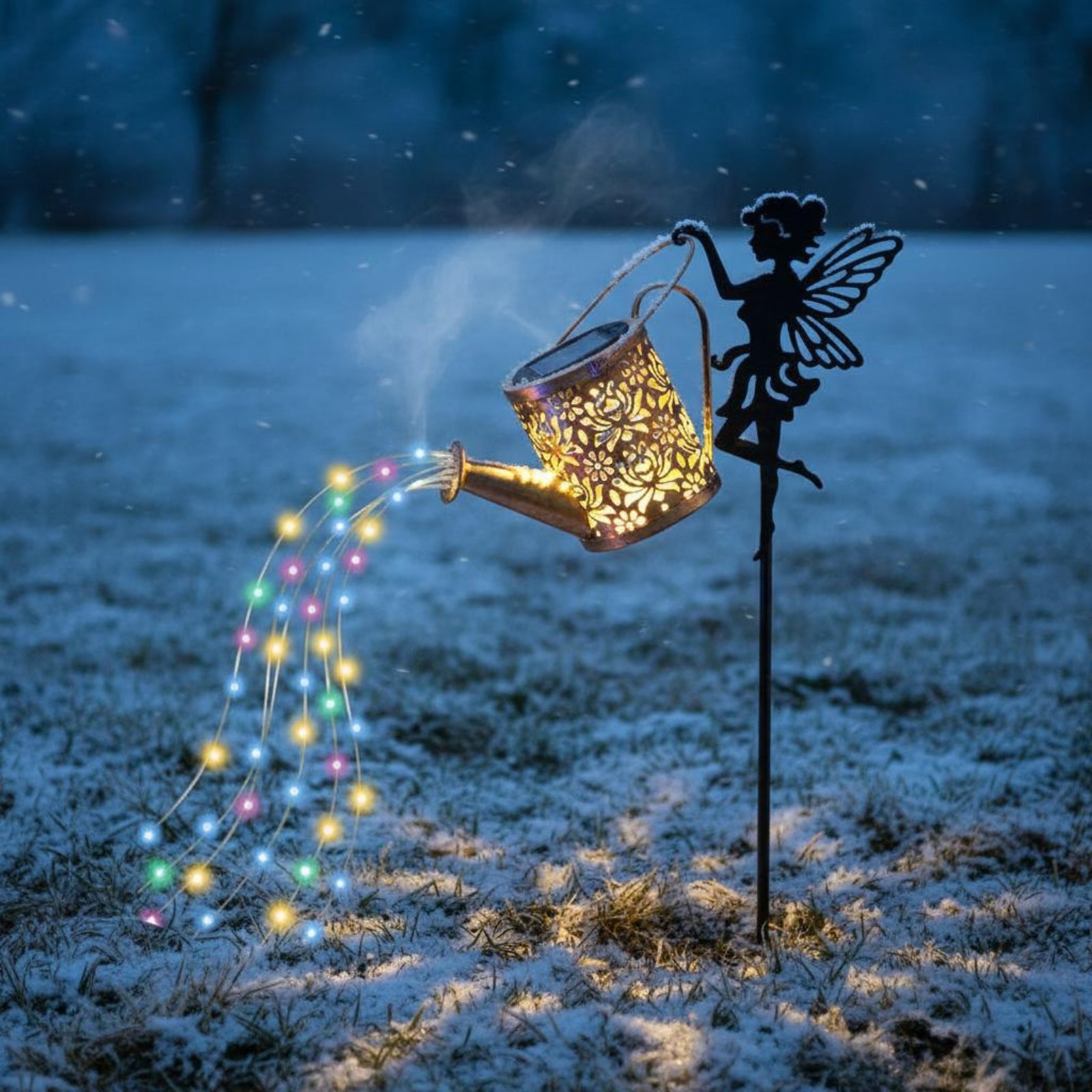 Solar Fairy Watering Can Light - مراجعة Outdoor Lighting For Patio وسعره