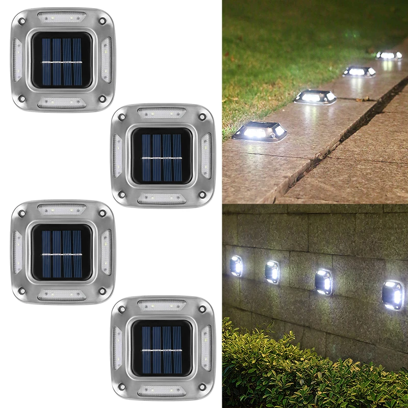 8LED Solar Driveway Light Outd - مراجعة Outdoor Lighting With Outlet وسعره