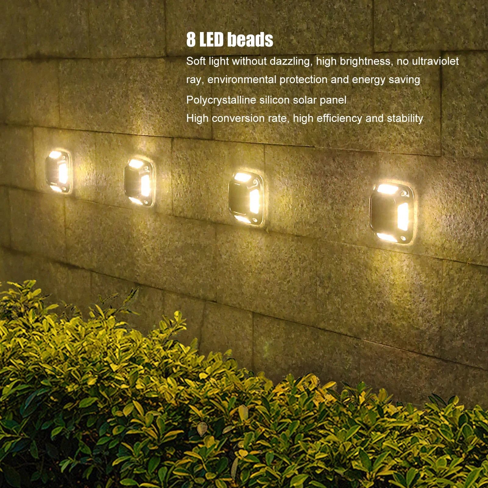 8LED Solar Driveway Light Outd - مراجعة Outdoor Lighting With Outlet وسعره