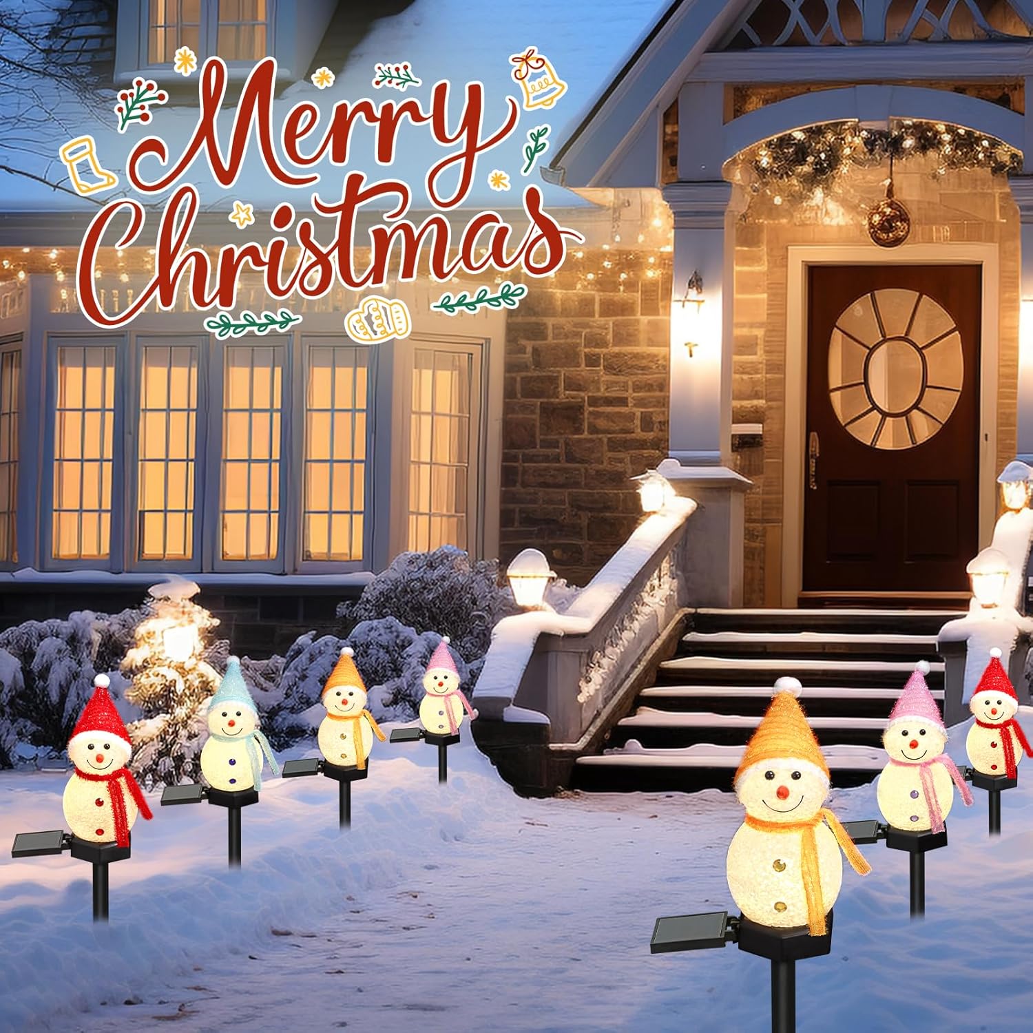 LED Snowman Solar Garden Light - مراجعة Xmas Outdoor Lighting Decorations وسعره