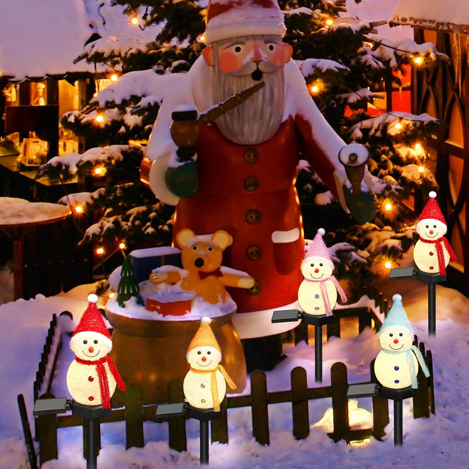LED Snowman Solar Garden Light - مراجعة Xmas Outdoor Lighting Decorations وسعره