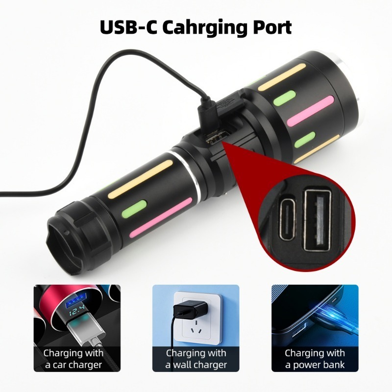 High Power White Light Fluores - مراجعة Outdoor Lighting Rechargeable وسعره