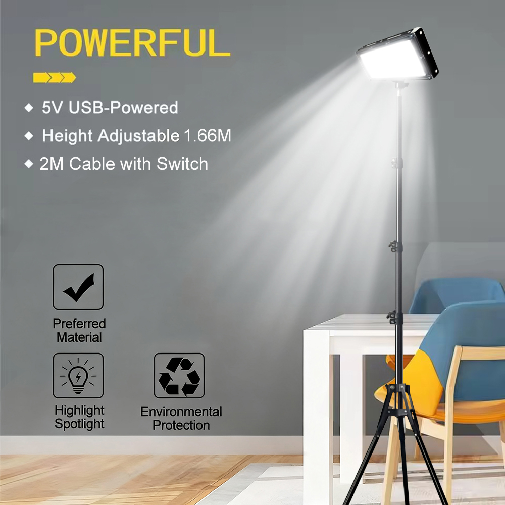 LED Work Lights with Stand, 3  - مراجعة Outdoor Lighting Lamps وسعره