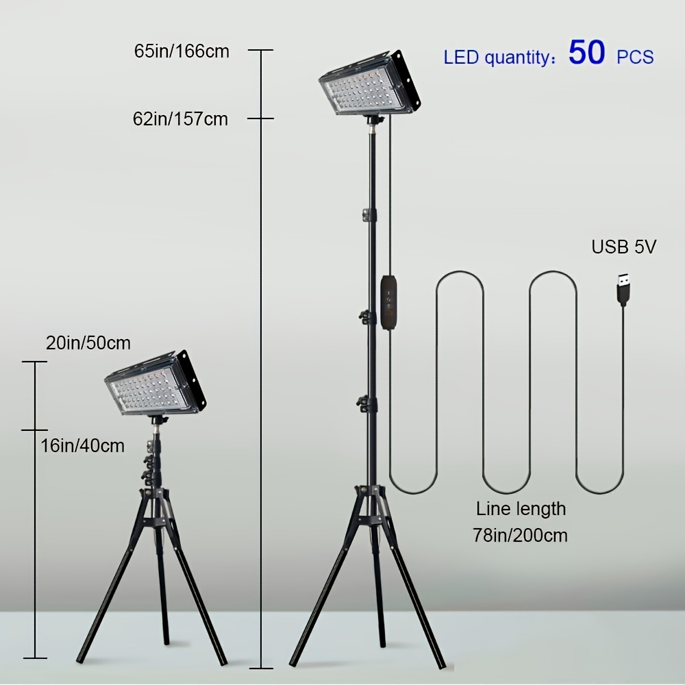 LED Work Lights with Stand, 3  - مراجعة Outdoor Lighting Lamps وسعره