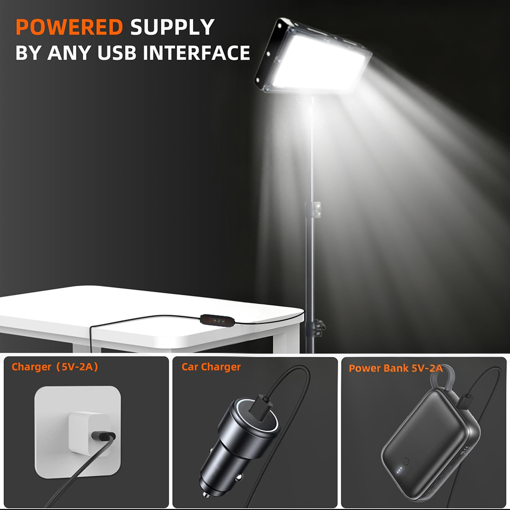 LED Work Lights with Stand, 3  - مراجعة Outdoor Lighting Lamps وسعره