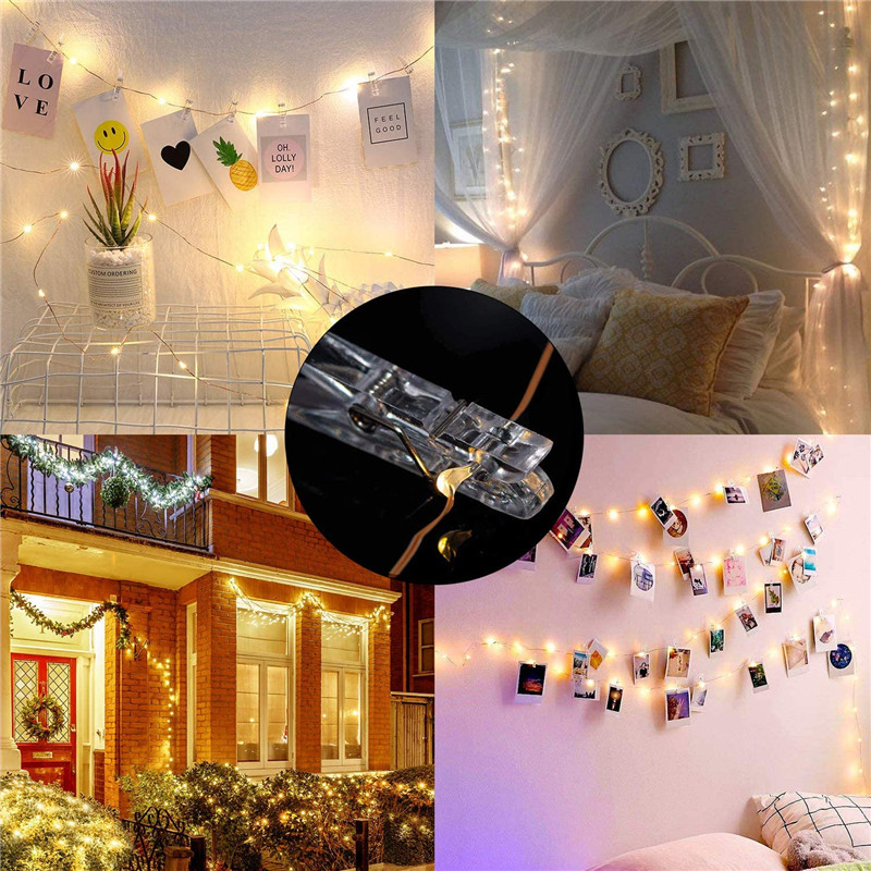 LED String Lights 5M/10M Photo - مراجعة Xmas Outdoor Lighting Decorations وسعره