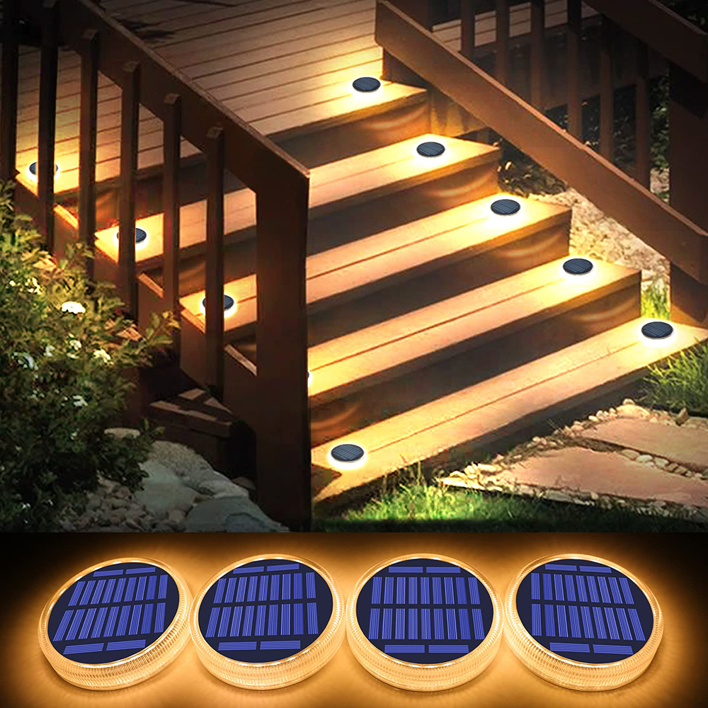 Solar Step Light Waterproof De - مراجعة Outdoor Lighting Ground Fixtures وسعره