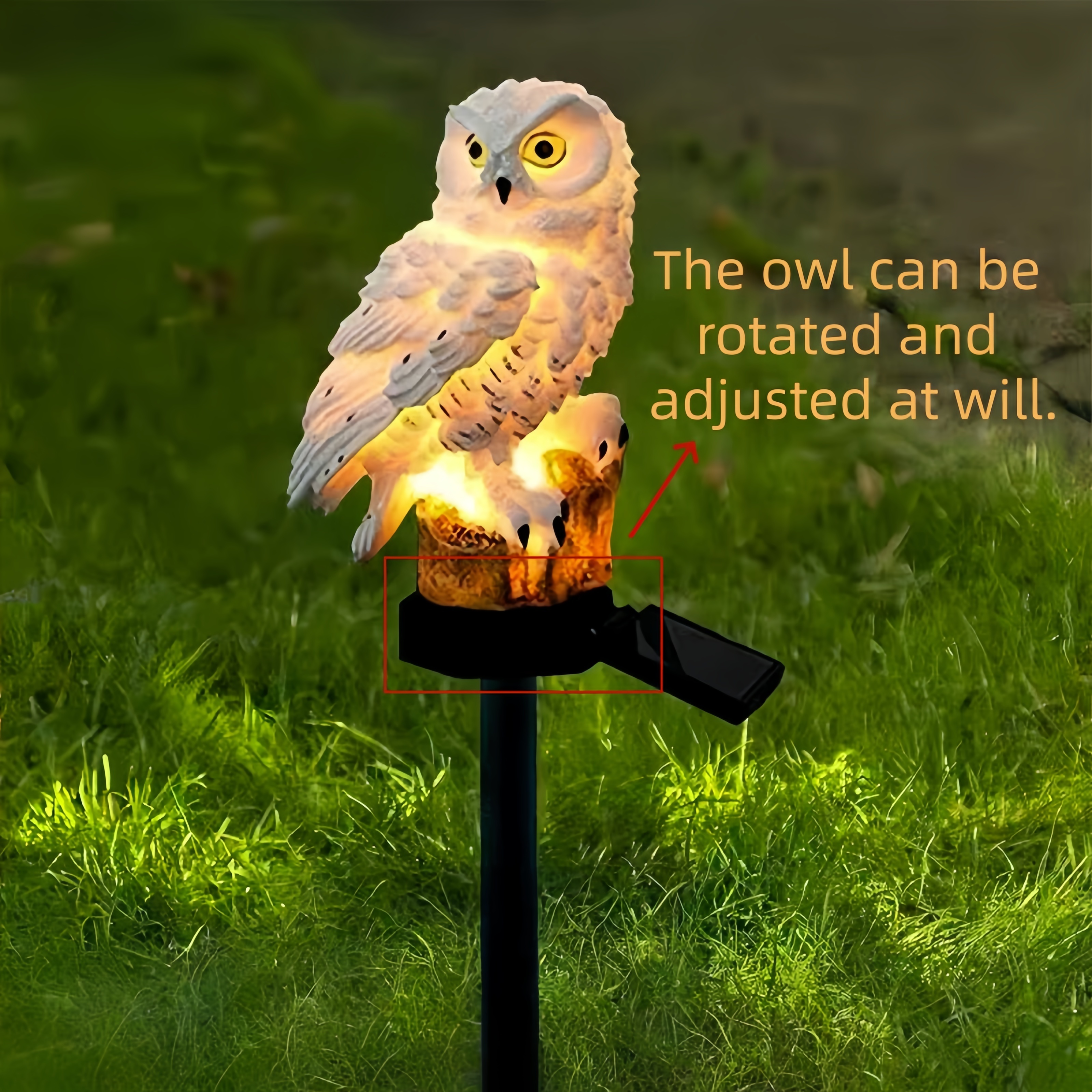 Solar Owl Garden Stake Light O - مراجعة Outdoor Lighting Company وسعره