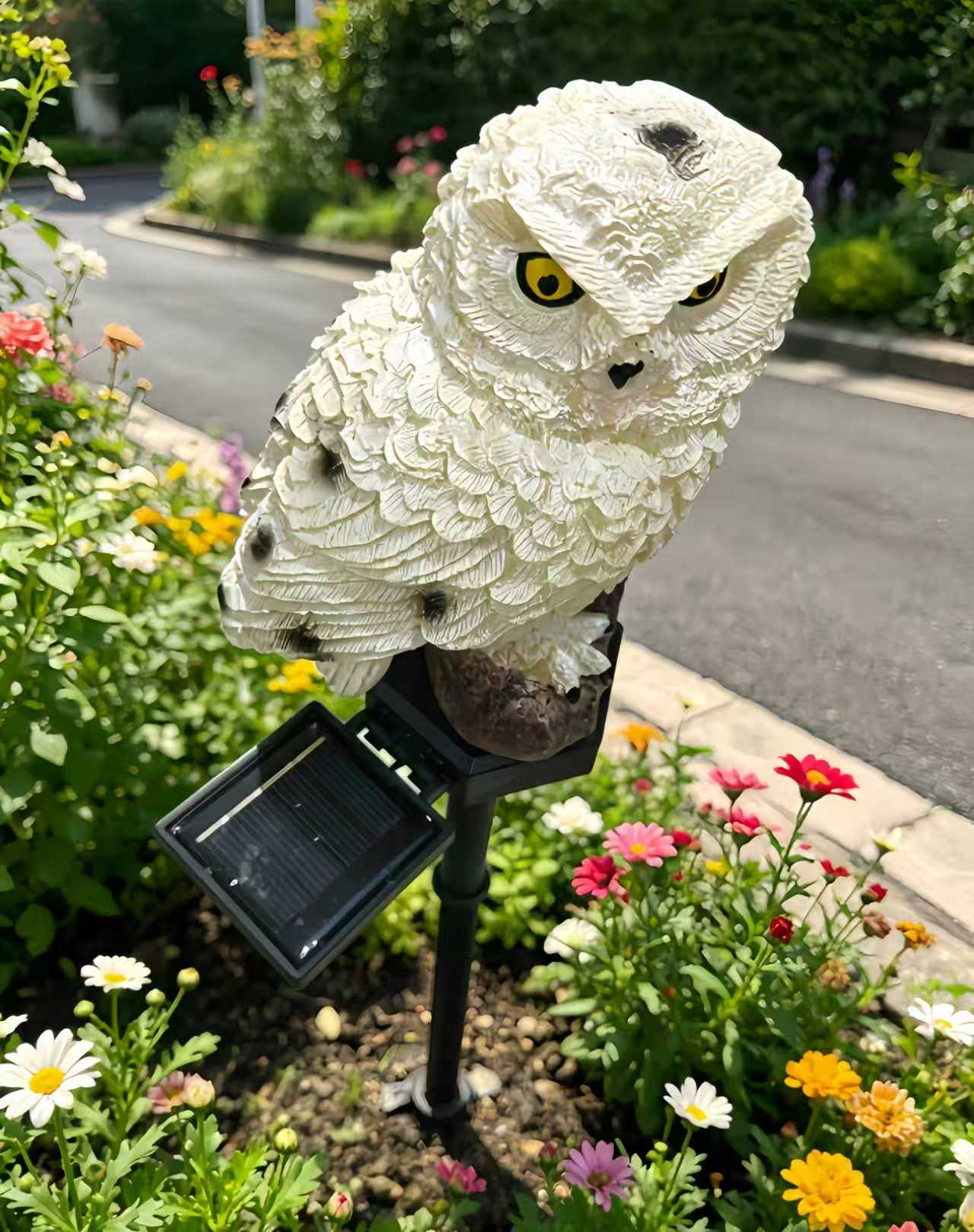 Solar Owl Garden Stake Light O - مراجعة Outdoor Lighting Company وسعره